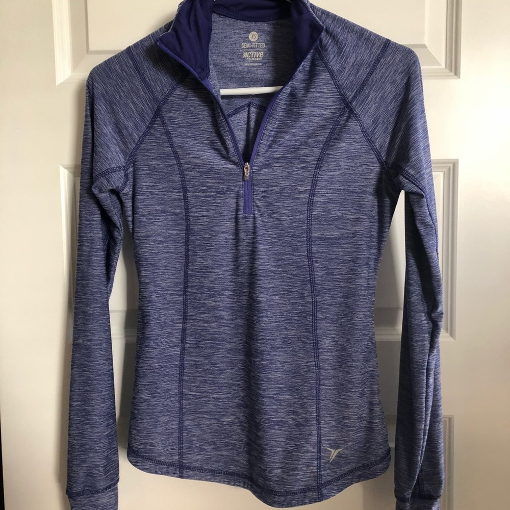 Purple long sleeve shirt